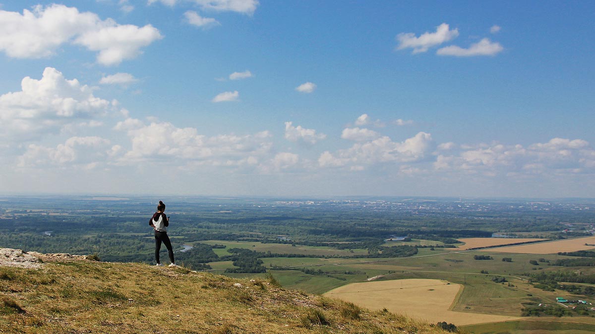 Beautiful view from the top of Toratau Shikhan