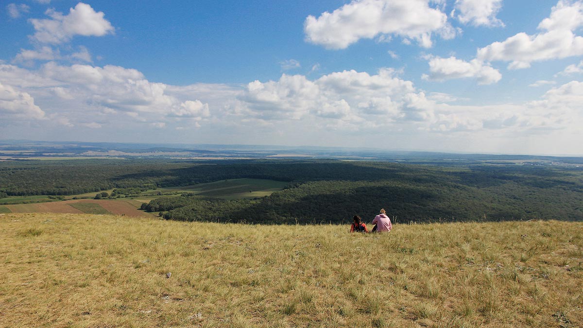 Scenic landscape view from the Shikhan mountain
